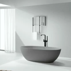 Baignoire Sobin Béton Charge Minéral 180 Cm