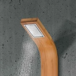 Colonne De Douche Hydrothérapie Bamboo -Produits De Salle De Bain Soldes 2024 11121 img 0587zoompommeau