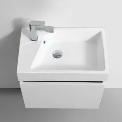 Meuble Salle De Bain Simple Vasque Slim Néo 60 Cm X 38 Cm -Produits De Salle De Bain Soldes 2024 11338 meuble de salle de bain slim neo vue de dessus