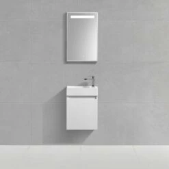 Meuble WC Recto 45 Cm X 25 Cm Blanc