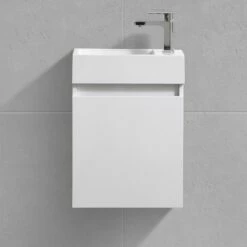 Meuble WC Recto 45 Cm X 25 Cm Blanc -Produits De Salle De Bain Soldes 2024 11354 blanc 04