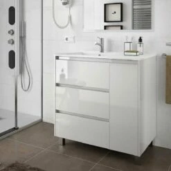 Meuble Salle De Bain Simple Vasque ARENYS 85 Cm