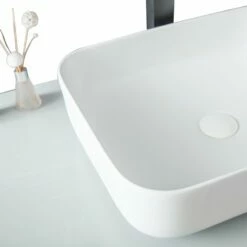 Vasque à Poser Blanc Mat Goa 50 Cm -Produits De Salle De Bain Soldes 2024 12560 goa4