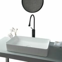 Vasque à Poser Blanc Brillant Eve 60 Cm -Produits De Salle De Bain Soldes 2024 12579 eve13