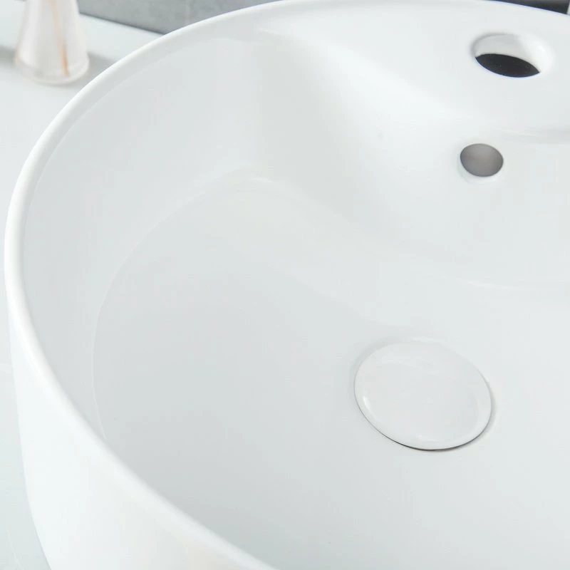 Vasque à Poser Blanc Brillant Hype 40 Cm 6 Vasque à Poser Blanc Brillant Hype 40 Cm – Image 4