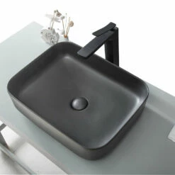 Vasque à Poser Noir Mat Goa 50 Cm