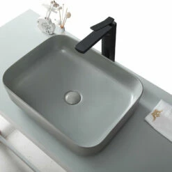 Vasque à Poser Gris Mat Goa 50 Cm