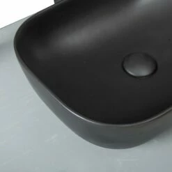 Vasque à Poser Noir Mat Zia 45.5 Cm -Produits De Salle De Bain Soldes 2024 12607 zia2