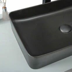 Vasque à Poser Noir Mat Eve 60 Cm -Produits De Salle De Bain Soldes 2024 12637 rrr