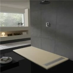 Receveur De Douche Premium Caniveau Crème De 120 à 160 Cm