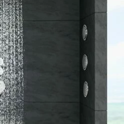 Buse De Douche Hydromassante à Multi-jet Rond 12 Cm Rodeli