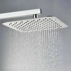 Pommeau De Douche Plafond Carré Slim 30 Cm Quadra