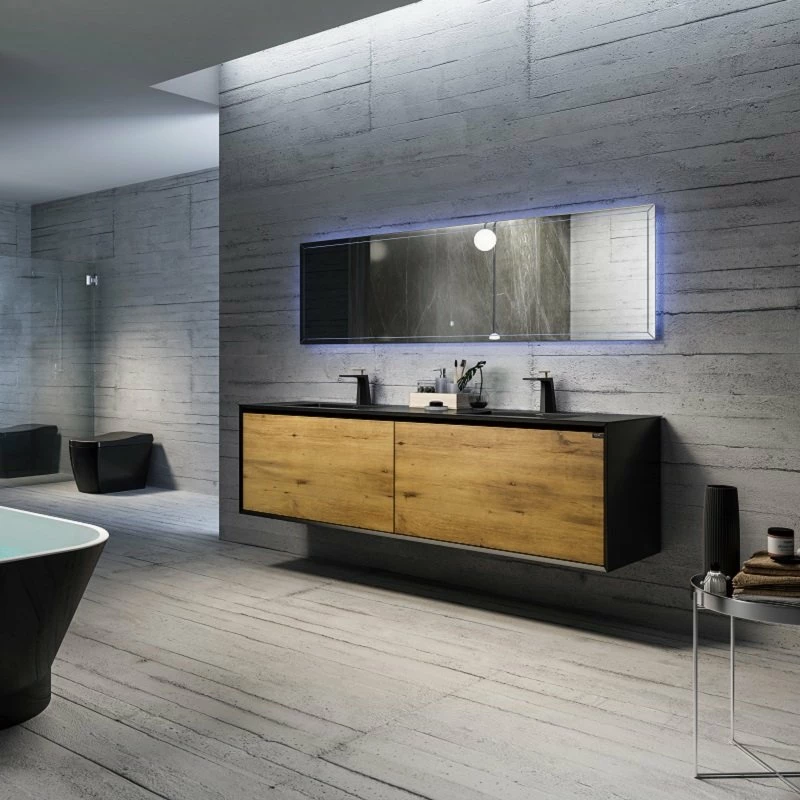 Meuble Salle De Bain Sahara 190 Cm 3 Meuble Salle De Bain Sahara 190 Cm