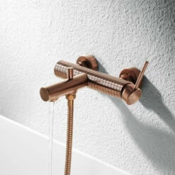 Mitigeur Bain Douche Mural Rose Gold Intreca