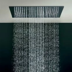 Plafond De Douche à Encastrer Cascade Et Pluie Slim 80 Cm