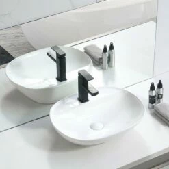 Vasque à Poser Blanc Brillant Cloud 50 Cm -Produits De Salle De Bain Soldes 2024 17167 vasque a poser cloud 50 cm blanc brillant