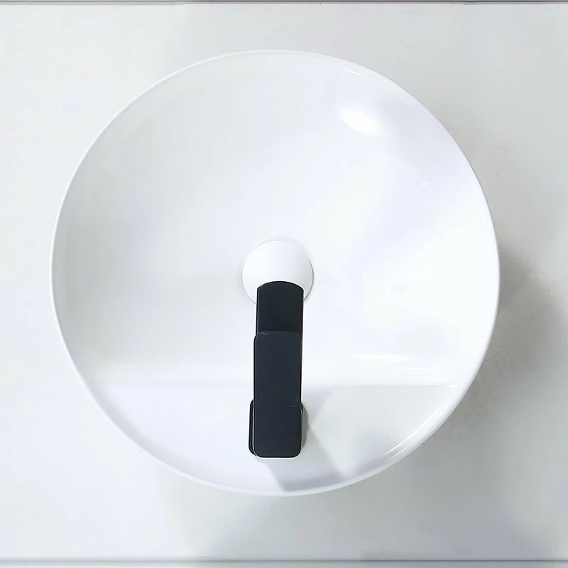 Vasque à Poser Blanc Brillant Sphère 42 Cm 5 Vasque à Poser Blanc Brillant Sphère 42 Cm – Image 3