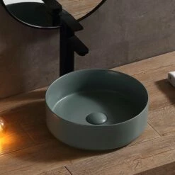 Vasque à Poser Bleu Mat Sky 36 Cm