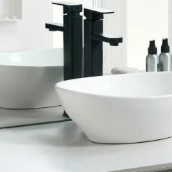 Vasque à Poser Blanc Brillant Ovala 40 Cm -Produits De Salle De Bain Soldes 2024 17225 vasque a poser ovala 40 cm 4
