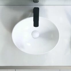 Vasque à Poser Blanc Brillant Ovala 40 Cm -Produits De Salle De Bain Soldes 2024 17227 vasque a poser ovala 40 cm 3