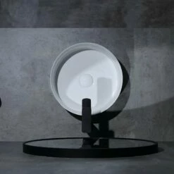 Vasque à Poser Blanc Brillant Rondili 36 Cm -Produits De Salle De Bain Soldes 2024 17232 vasque a poser rondili 36 cm 3