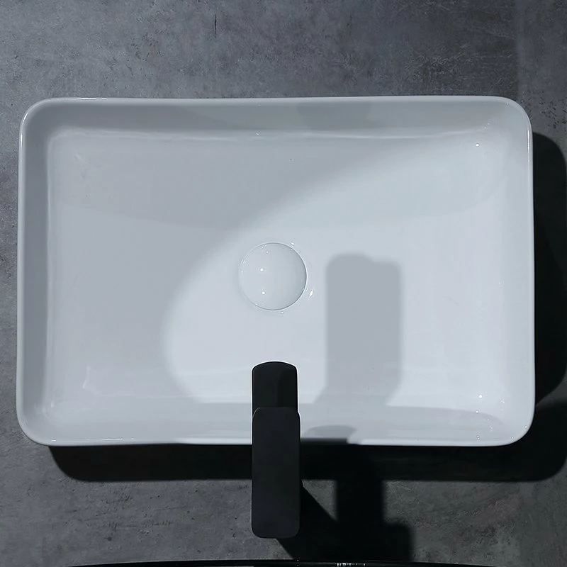 Vasque à Poser Blanc Brillant Pure 50 Cm 8 Vasque à Poser Blanc Brillant Pure 50 Cm – Image 6