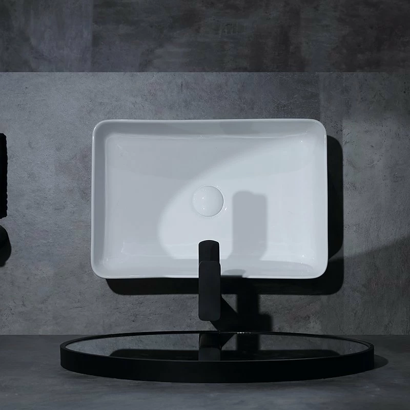 Vasque à Poser Blanc Brillant Pure 50 Cm 6 Vasque à Poser Blanc Brillant Pure 50 Cm – Image 4