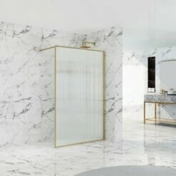 Paroi De Douche Ondulé Or Luxor 110 Cm -Produits De Salle De Bain Soldes 2024 18655 paroi luxor
