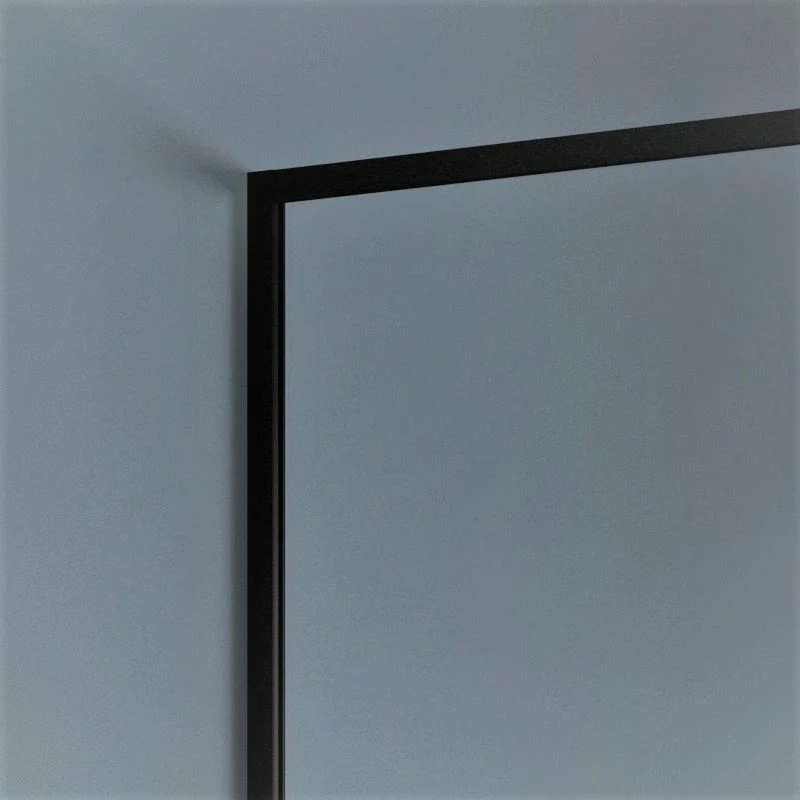 Paroi De Douche Fixe Verrière Noire Matte 110 Cm 6 Paroi De Douche Fixe Verrière Noire Matte 110 Cm – Image 4