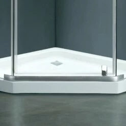 Douche D'angle Pentago 90 Cm Et 100 Cm -Produits De Salle De Bain Soldes 2024 19148 douche pentagonale chrome