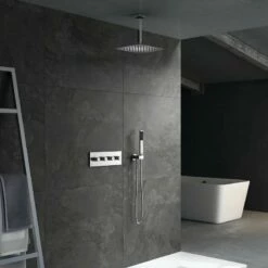 Kit Douche Encastrable Double-fonction QUADRA Plafond