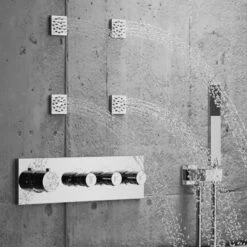 Kit De Douche Hydromassant 3 Fonctions Legancia -Produits De Salle De Bain Soldes 2024 19448 kit hydromassant 4