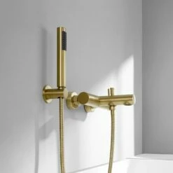 Mitigeur Bain Douche Cezelo Doré Brossé