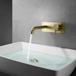 Robinet Mitigeur Encastrable Cezelo Doré Brossé