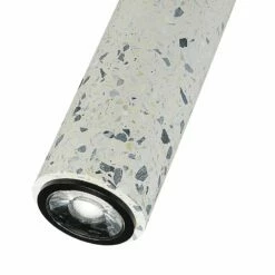 Suspension Terrazzo Blanche Tube 40 Cm -Produits De Salle De Bain Soldes 2024 19705 applique suspendue terrazzo