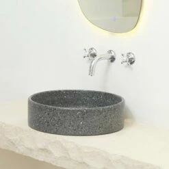 Vasque à Poser Terrazzo Noir 41 Cm 10 Vasque à Poser Terrazzo Noir 41 Cm -Produits De Salle De Bain Soldes 2024 20271 terrazzo black