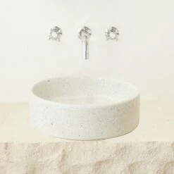 Vasque à Poser Terrazzo Blanc 41 Cm