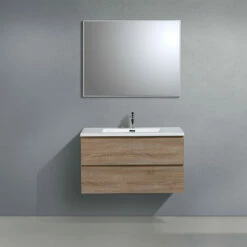 Meuble Salle De Bain Alicia 90 Cm Bois Chêne -Produits De Salle De Bain Soldes 2024 21197 alicia90 cclair