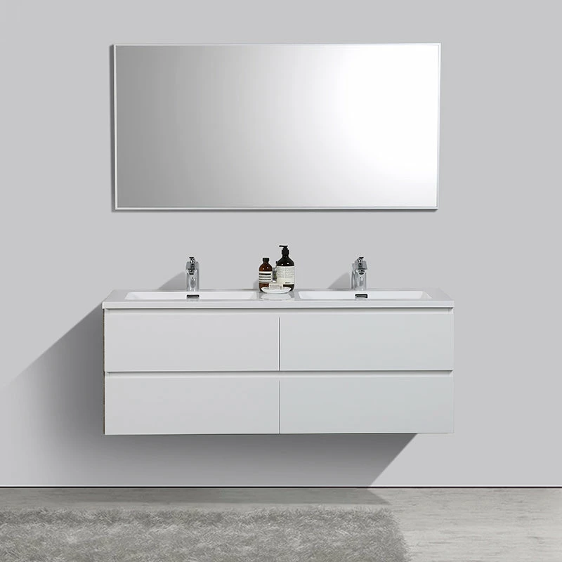 Meuble Salle De Bain Double Vasque Alicia 140 Cm Blanc Mat 3 Meuble Salle De Bain Double Vasque Alicia 140 Cm Blanc Mat