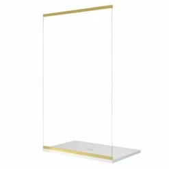 Grand Profilé Mural Paroi 300 Cm Verre 8 Mm -Produits De Salle De Bain Soldes 2024 21854 profile paroi sur mesure or