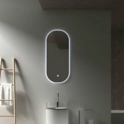 Miroir 45 X 100 Cm Led Ovalis -Produits De Salle De Bain Soldes 2024 22088 mirroir ovalis