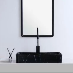 Vasque à Poser Effet Marbre Noir Mat Marbeau 60 Cm 11 Vasque à Poser Effet Marbre Noir Mat Marbeau 60 Cm -Produits De Salle De Bain Soldes 2024 22762 vasque 60cm