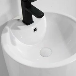 Vasque Totem Blanc Brillant Bowl -Produits De Salle De Bain Soldes 2024 22809 vasque totem