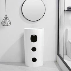 Vasque Totem Blanc Brillant Bowl -Produits De Salle De Bain Soldes 2024 22856 totem blanc