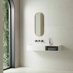 Plan Vasque Suspendu Float 120 Cm Solid Surface