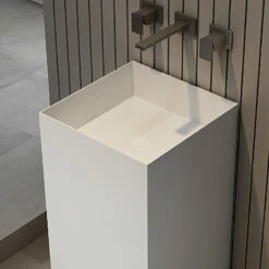 Lavabo Totem Block Solid Surface -Produits De Salle De Bain Soldes 2024 23070 lavabo colonne block