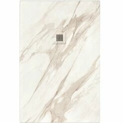 Receveur De Douche Nature Rectangulaire Marbre -Produits De Salle De Bain Soldes 2024 23085 receveur douche marbre calacatta