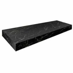 Plan Vasque Suspendu Solid Surface Marbre -Produits De Salle De Bain Soldes 2024 23110 plan travail marbre noir