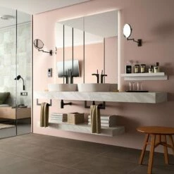 Plan Vasque Suspendu Solid Surface Marbre