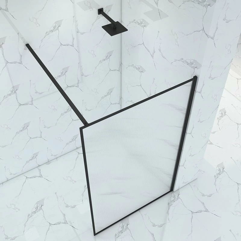 Paroi De Douche Ondulée Noire Luxblack 120 Cm 5 Paroi De Douche Ondulée Noire Luxblack 120 Cm – Image 3